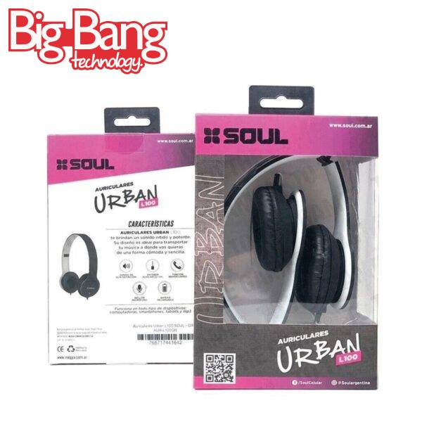 Auricular Vincha Urban L100 Marca Soul Plegables SOUL