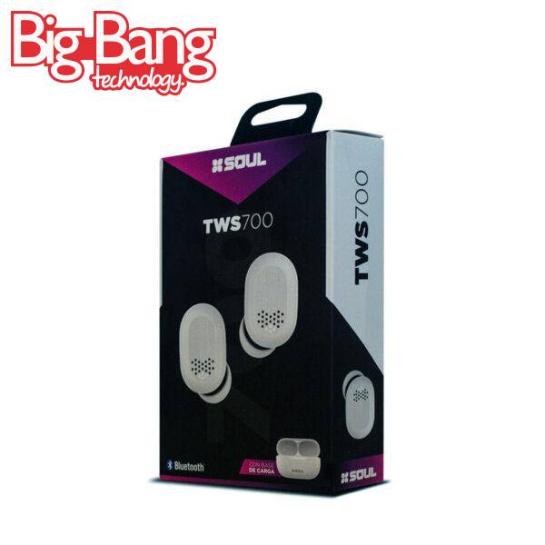 Auricular Bluetooth 5.1 TWS700  4Hs Con Base 10Hs SOUL