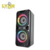 Parlante Bluetooth 4'' X2 RGB Giratorios - 5 efectos karaoke - Batería 3000mah - Pack retail - 34,6x16,8x13,5cm Parlante Bluetooth 4'' X2 RGB Giratorios - 5 efectos karaoke - Batería 3000mah - Pack retail - 34,6x16,8x13,5cm