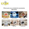 Ventilador Proyector Holograma 3D 50Cm 4 Aspas 48wts  Giro 360° New APP WIfi