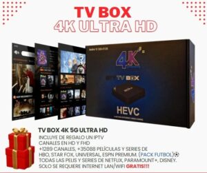 TV BOX SMART TV 4K 32GB RAM 512GB Almacenamiento