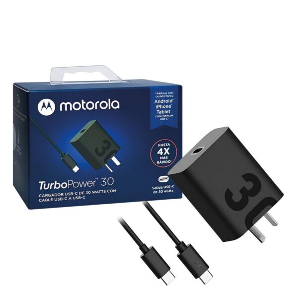 Cargador Motorola Turbo Power 30W ( IN BOX )100% ORIGINAL Cargador Motorola Turbo Power 30W ( IN BOX )100% ORIGINAL