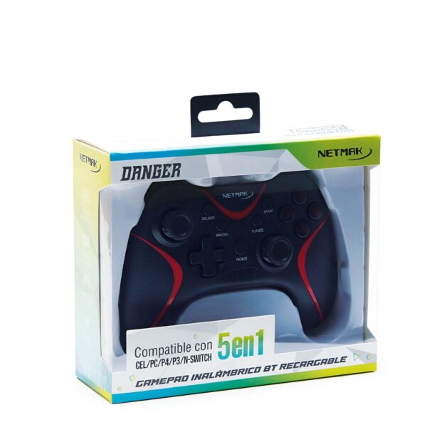 Joystick 5 EN 1 CELU/ PC / PS3 /PS4 / N-SWITCH  Netmak C7 SOPORTE CELU
