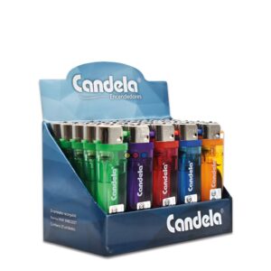 Encendedor Clásico transparente CANDELA Display x 25U Prec. unit Encendedor Clásico transparente CANDELA Display x 25U Prec. unit