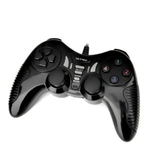Joystick PC / PS3 Black Doble Vibracion Netmak