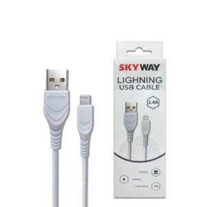 Cable Carga Rapida Iphone 1M 2.4A Marca Skyway