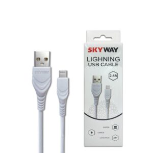 Cable Carga Rapida Iphone 2M 2.4A Marca Skyway 00