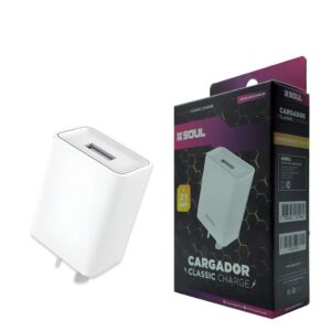 Cargador Viajero classic USB X1 S/Cable SOUL