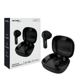 Earbuds Bluetooth C/ Base De Carga TWS Touch Netmak