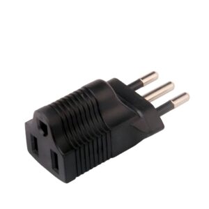 Adaptador Chileno 220V Tres Pata Redonda A Tres Plana