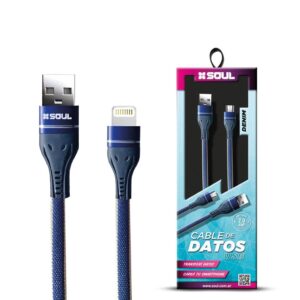 Cable Carga Rapida Lightning Denim 2.0A Marca Soul OFERTA 00