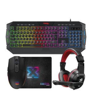 Kit Teclado Gamer Mouse + Vincha + Pad Marca Soul -- PROMO