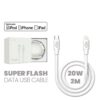 Cable iPhone 20W (C to Lightning) 2Mts iBOX OFERTA 00