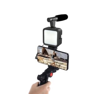 kit Streaming Soporte 4 en 1 para Celular Escritorio