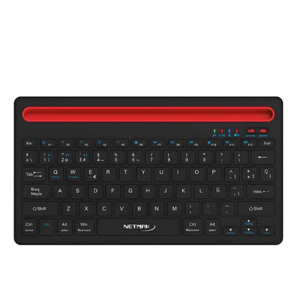 Teclado Bluetooth Para Tablet - Laptop Recargable -  Netmak
