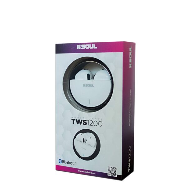 Auricular Bluetooth Sonido HD 5.2 TWS1200 Con Base Giratoria --