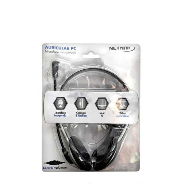 Auricular C/ Mic Vincha Netmak Nm001
