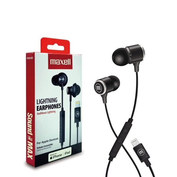 Auricular Lightning M5 C/MIC Marca MAXELL Auricular Lightning M5 C/MIC Marca MAXELL