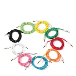 Cable Auxiliar 3.5 Tela Colores Marca Netmak ( P/ Auri Desmontables )