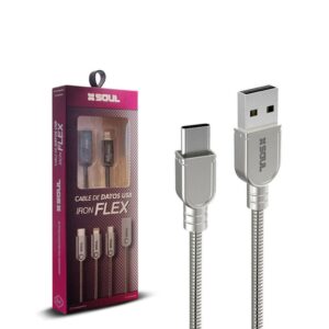 Cable Carga Rapida Iron Flex Tipo C Marca Soul