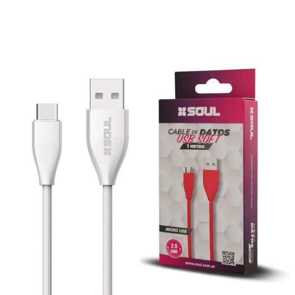 Cable Carga Rapida Tipo C 2M 2A SOFT Marca SOUL OFERTA 00 Cable Carga Rapida Tipo C 2M 2A SOFT Marca SOUL OFERTA 00