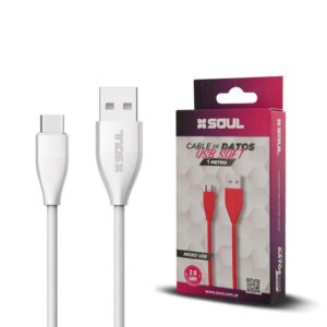 Cable Carga Rapida Tipo C 1M 2A SOFT Marca SOUL