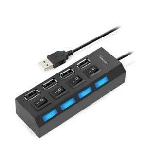 Hub Usb 4 Puertos Usb 2.0 Con Switch