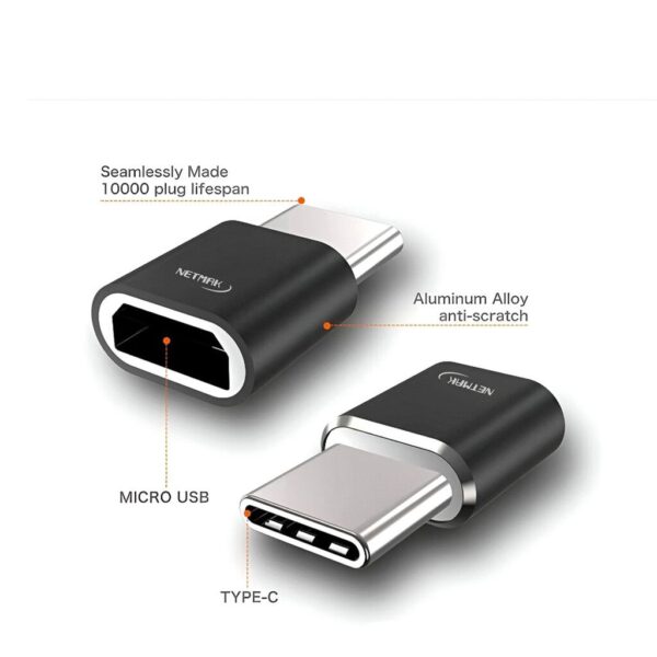 Adaptador TipoC (m) a Micro USB (h)