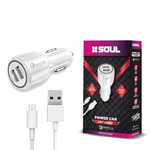 Cargador Auto 12V Dual Fast 3.1 Micro