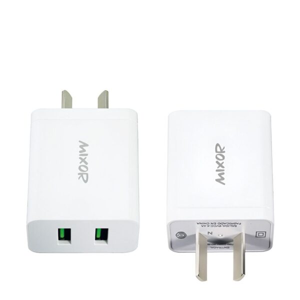 Cargador Rapido 4.4A Micro 2USB + Cable MIXOR Cargador Rapido 4.4A Micro 2USB + Cable MIXOR