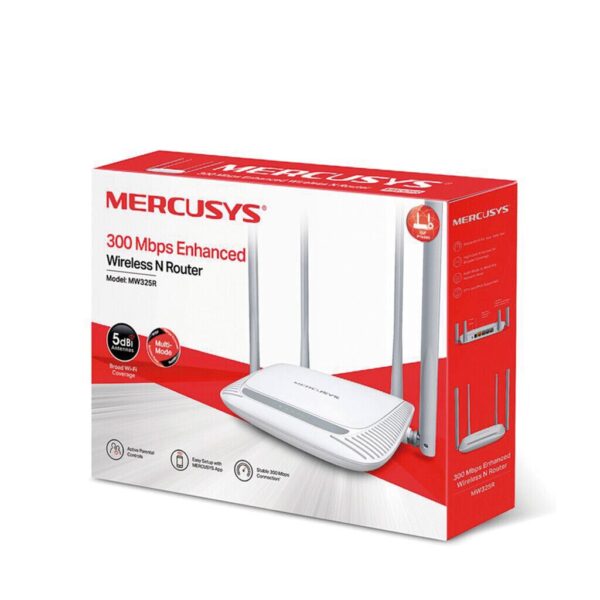 Router Wifi W325 300Mbps 4 Antenas 5dBi  Marca MERCUSYS