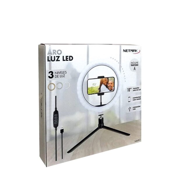 Aro LED 10'' usb Control 26cm c/ Tripode Aro LED 10'' usb Control 26cm c/ Tripode