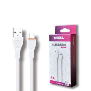 Cable Classic ONE Micro 2.4A Marca SOUL