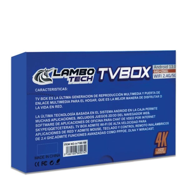 TV BOX 4K C/ 16GB - 256GB - Android 13.0