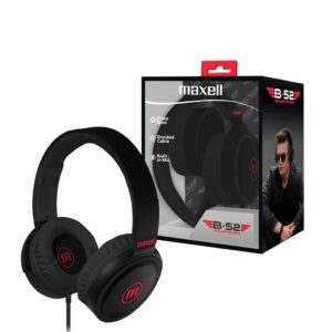 Auricular Vincha C/Mic B52 Negro Marca MAXELL