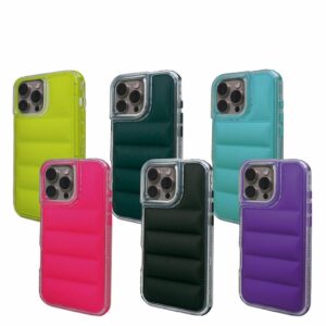 Puffer Case Acolchonada Borde Cristal iPhone 13 SOUL