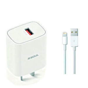 Cargador Viajero USB 2.4A C/ Cable Lightning BOX -- Cargador Viajero USB 2.4A C/ Cable Lightning BOX --