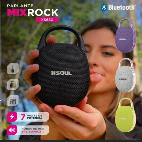 Parlante XS650 MIX Rock 7W - Violeta - Marca Soul