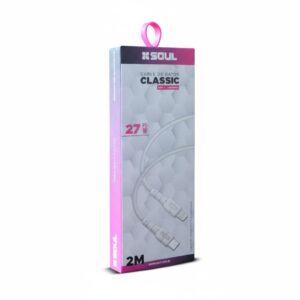 Cable Classic USB-C a Ligthning PD 2M 27W Marca SOUL --