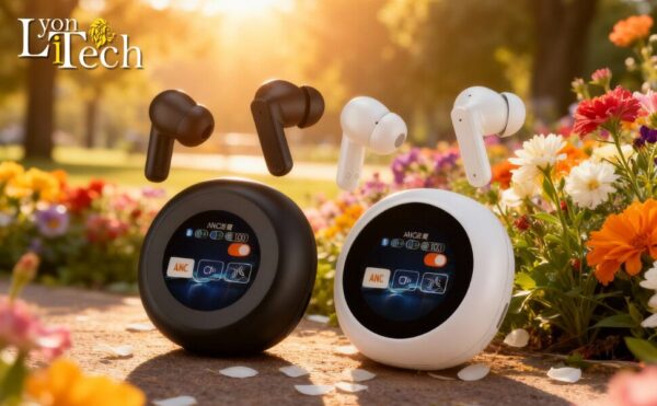 Earbuds Bluetooth C/ Base Pantalla - ANC - Comandos IA- LYONiTECH Earbuds Bluetooth C/ Base Pantalla - ANC - Comandos IA- LYONiTECH