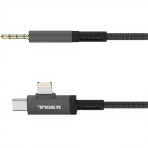 Adaptador Audio USB-C + Lightning A 3.5 SOUL
