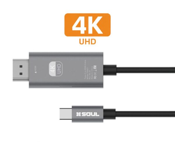 Adaptador Video USB-C a HDTV 4K SOUL