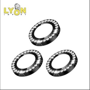 Glass Para Camara Single Strass iPhone 16 Pro Max