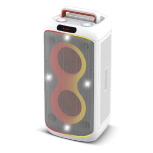 Parlante Soul BLANCO - SUPER CRASH - XL1400  - 40W  6,5''X2 Luz Led / Btt / Usb / Msd / Radio --
