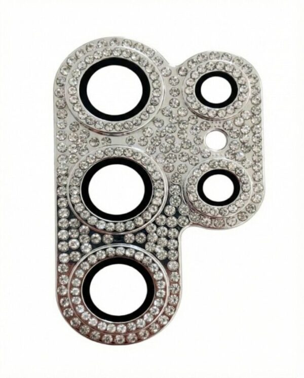 Protector Camara Diamante Completo Samsung S24 Ultra Plata