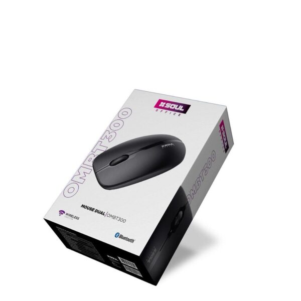 Mouse BT+Inalambrico BT-300 Negro --