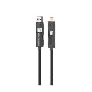 Cable USB 4EN1 60W C/ Display Blanco Marca SOUL --