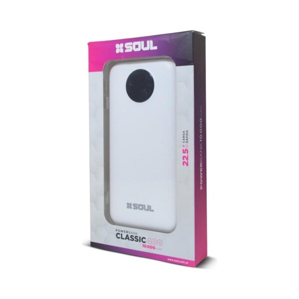 Power Bank Soul Classic 400 10000mAh 22.5W Type-C Blanco