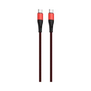 Cable USB Mallado Type-C a Type-C Soul Rojo