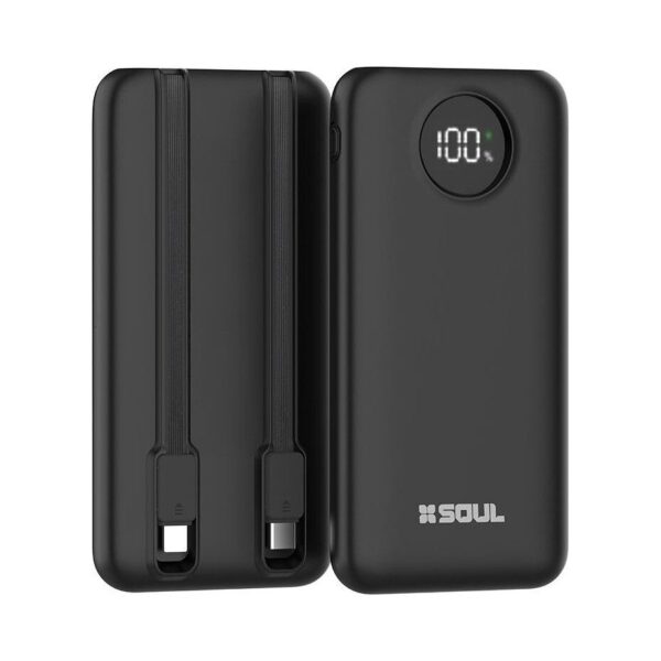 Power Bank Soul Classic 400 20000mAh 22.5W QC Type-C Negro Power Bank Soul Classic 400 20000mAh 22.5W QC Type-C Negro